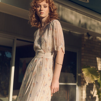 Brigitte Dress  - Butterfly Print