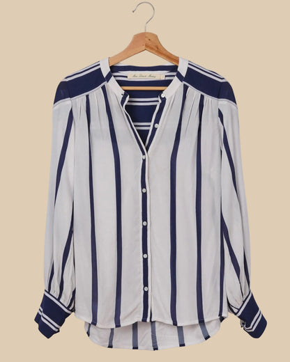 PJ Edie Blouse - Blue White
