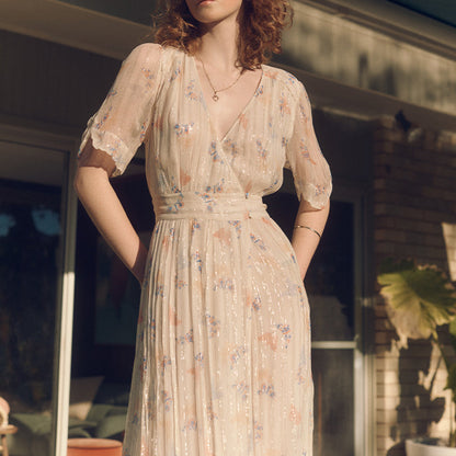 Brigitte Dress  - Butterfly Print