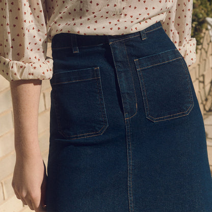Merci Skirt / Blue Denim
