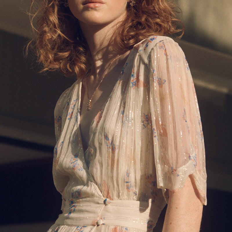 Brigitte Dress  - Butterfly Print