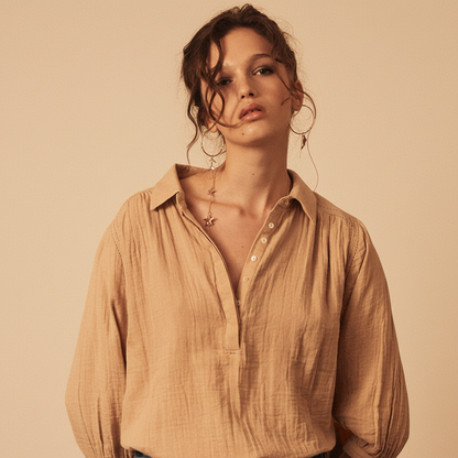 Birkin Blouse - Fawn