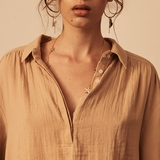 Birkin Blouse - Fawn