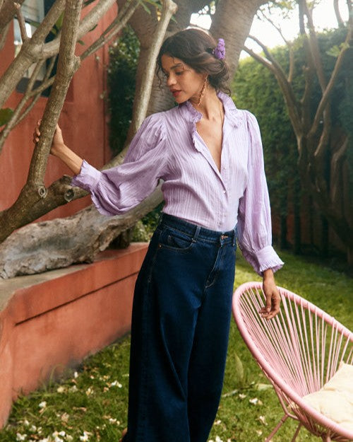 Marianna Blouse in Lilac